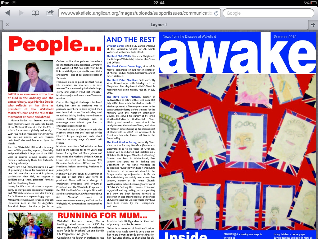 Latest edition of Awake